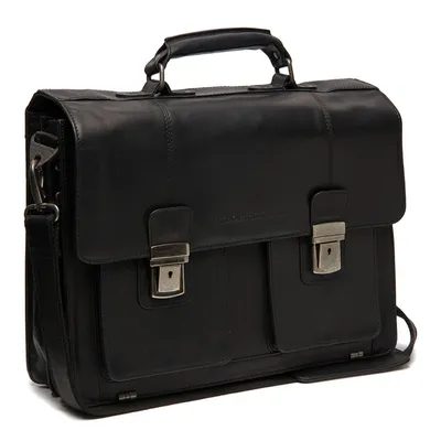 Produktbild von The Chesterfield Brand Aktentasche Umhängetasche mit Laptopfach Springfield Business Bag Black schwarz