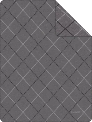 Produktbild von IBENA Wohndecke BUGATTI BL 150x200 cm grau Decke Kuscheldecke