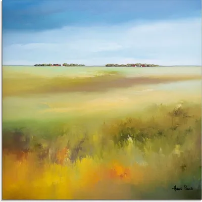 Produktbild von ARTland Glasbild Landschaft I Größe: 20x20 cm