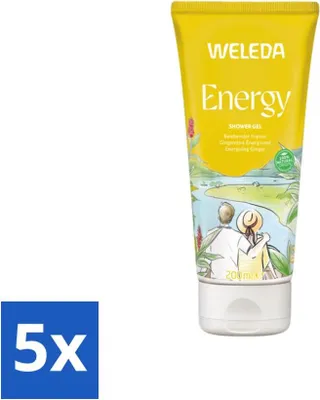 Obrázek produktu pro WELEDA - Aroma sprchový gel Energy Shower - 200 ml - hodnotné balení - 5 kusů