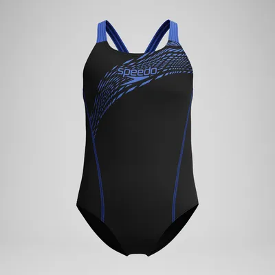 Produktbild von Speedo Medley Logo Badeanzug Mädchen, Farbe:Schwarz-Blau, Kinder Größen:152