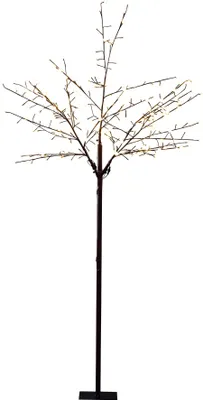 Produktbild von Konstsmide - LED Lichterbaum, braun, große runde Dioden, 240 warm weiße Dioden, 24V Außentrafo, braunes Kabel ; 3385-600