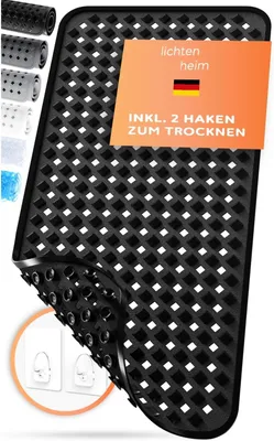 Imagen del producto de Alfombrilla antideslizante, sin BPA, de 88x40 cm, para baño y ducha