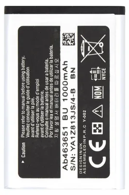 Zdjęcie produktu dla Bateria Samsung AB463651BE Li-Ion 1000mAh (OEM)