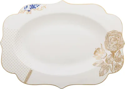 Produktbild von Ovaler Servierteller Royal White, 40 cm