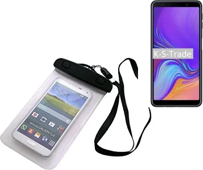 Produktbild von K-S-Trade Schutz Hülle Handy Hülle Kompatibel mit Samsung Galaxy A7 (2018) Beach Bag wasserdicht 16cm x 10cm Schutzhülle Staub Sand Flachwasser