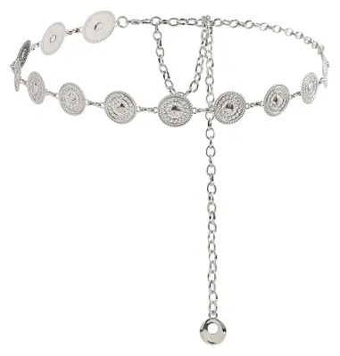 Produktbild von XFSRG Boho Kettengürtel für Damen Taillenkette Verstellbarer Metall Kettengürtel