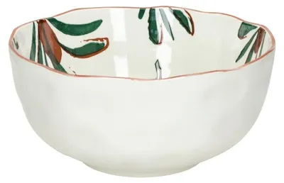 Immagine prodotto di Ciotola per insalata Pomax Mykonos, in porcellana, verde, diametro 24 cm, altezza 11,5 cm