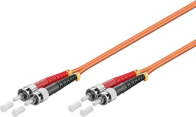 Produktbild von Glasfaserkabel ST-ST OM2 Duplex Patchkabel – 2 Meter