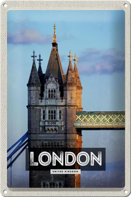 Produktbild von Blechschild Reise 20x30cm London UK Architektur Reiseziel