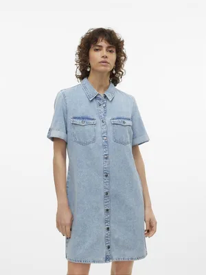 Produktbild von Vero Moda Jennie Kurzarmkleid Blau XS Frau Blau XS