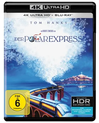 Produktbild von PLAION Der Polarexpress (4K UHD), Film, Blu-ray, Deutsch, Englisch, Rumänisch, 100 min, Familie, Dänisch, Finnisch, Norwegisch, Schwedisch