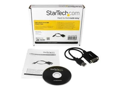 Obrázek produktu pro StarTech.com ICUSB232PRO, Černá, CE, FCC, Mac OS X 13.0 Ventura, 70 g, 1 kusů, 174 mm