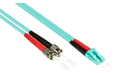 Obrázek produktu pro LWL propojovací kabel OM3 Duplex 1 m LC-ST LSZH