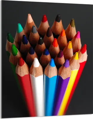 Produktbild von Herdabdeckplatte 40x52 Glaskeramikkochfeld Abdeckung Spritzschutz Glasplatte Deko Schneidebrett, Buntstifte Bunt