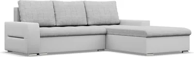 Produktbild von Rechts Ecksofa mit Schlaffunktion Aurora, Grau + Grau