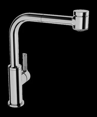 Produktbild von HA EHM Küchenarm., ND HANSARONDA 5523 CU-Rohr 2-strahlig Ausld. 221mm DN15 chr