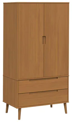 Immagine prodotto di Armadio MOLDE, colore caramello, dimensioni 90 x 55 x 175 cm