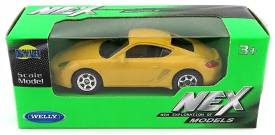 Produktbild von Welly Porsche Cayman S Modellauto 1:60 Gelb