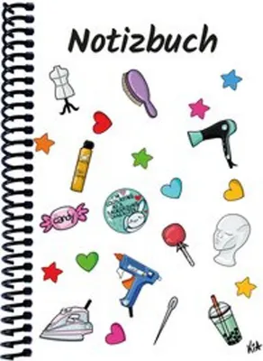 Produktbild von A 5 Notizbuch Manga Items, weiß, liniert