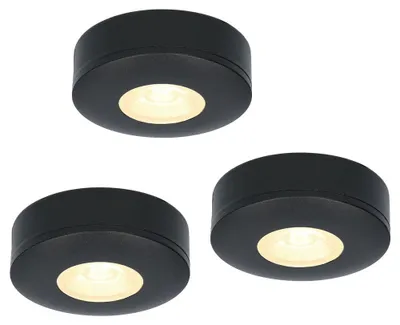 Produktbild von hoftronic LED Aufbaustrahler 3x3W 300lm 2700K IP44 Schwarz