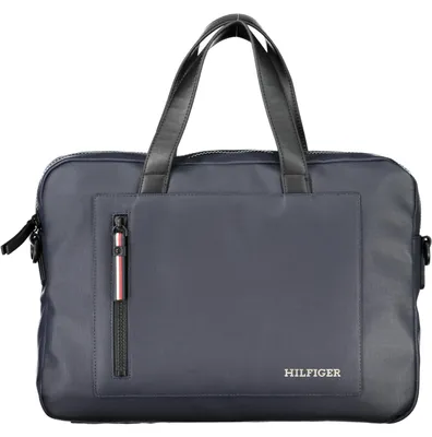 Produktbild von Blaue Herren-Umhängetasche mit Laptopfach und Kontrastdetails