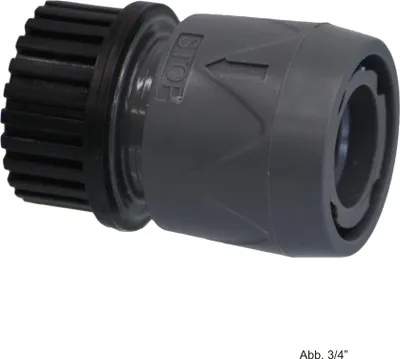 Produktbild von Wasserstopkupplung mit 3/4" IG - Kunststoff