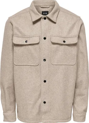 Produktbild von ONLY & SONS Lockere Freizeithemd Bluse mit Brust Taschen Größe: XS