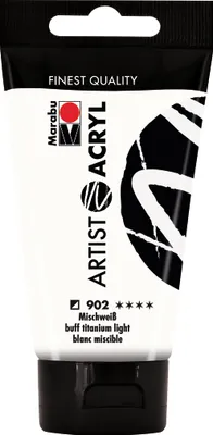 Produktbild von Marabu Acrylfarbe Artist Acryl mischweiß 902 75 ml