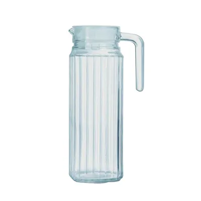 Imagen del producto de Jarra de vidrio Luminarc Quadro para nevera, con tapa, ST3937 (24,5 cm), transparente