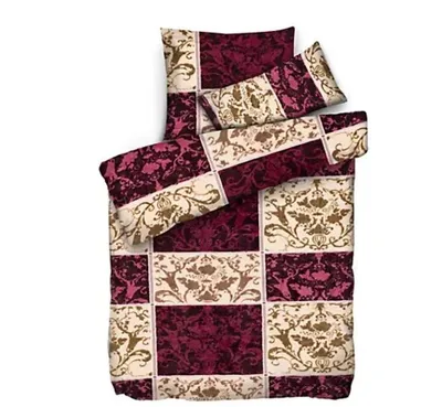 Produktbild von 2-tlg Renforce Bettwäsche 80x80cm 155x220 cm Bettgarnitur Bettbezug Baumwolle Rosa und Weiß