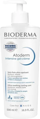 Zdjęcie produktu dla Bioderma, Atoderm Intensive, Ultra-Soothing, Gel Cream, For Face & Body, 500 ml