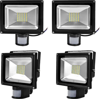 Produktbild von Greenmigo 4pcs 30W LED Strahler mit Bewegungsmelder Warmweiß