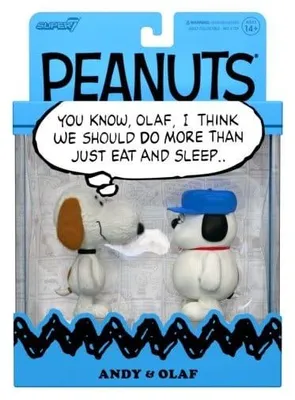 Image de Figurines Peanuts ReAction, lot de 2 : Olaf et Andy, 10 cm