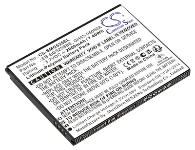 Produktbild von TECHTEK Akku Kompatibel mit [Samsung] Galaxy XCover 5, Galaxy XCover 5 2021, SM-G525F, SM-G525F/DS, SM-G525N Ersetzt EB-BG525BBE, für GH43-05060A