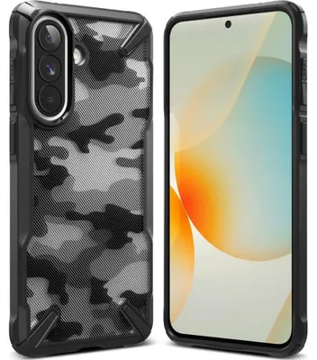 Produktbild von Handyhülle für Galaxy A57 5G, Ringke Fusion X, Schwarz mit Moro-Muster