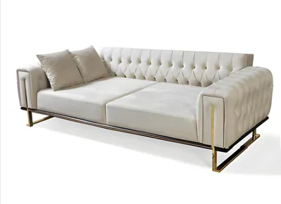Produktbild von Sofa Dreisitzer Polster 3 Sitzer Sofas Design Luxus Möbel Textil Couchen Neu