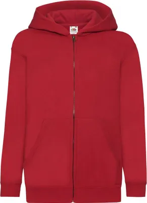 Productafbeelding van Fruit of the Loom - "Classic" hoodie voor kinderen, model FK3209 (maat 164-170), kleur rood