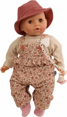 Produktbild von Schnullerbaby "Amy" Gr. 45 , Latzhose im Blumenmot