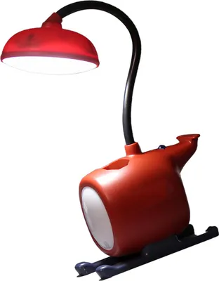 Obrázek produktu pro Cartoon LED stolní lampa roztomilý tvar letadla dobíjecí stůl skládací světlo péče o oči červená