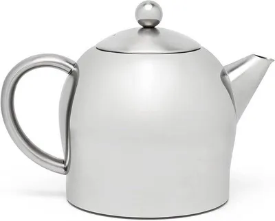 Productafbeelding van Famanu theepot, dubbelwandig - roestvrij staal - 0,5 liter
