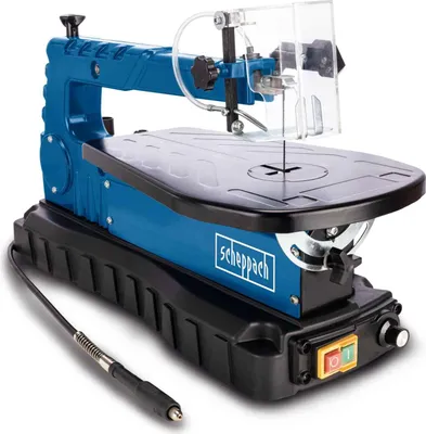 Produktbild von Scheppach Dekupiersäge DECO FLEX SL | mit flexibler Welle | 2in1 - Sägen & Schleifen | Schnitthöhe/-tiefe: 50/405 mm | Variable Hubzahl 550-1500min-1