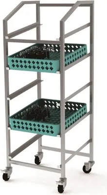 Produktbild von CHEFGASTRO Geschirrkorbwagen 500X500 BxTxH 550x510x1520mm