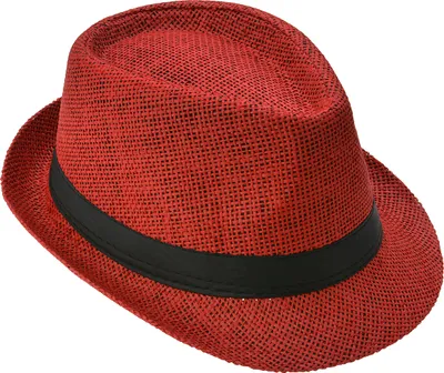 Produktbild von Panama Hut Fedora Strohhut Rot 56