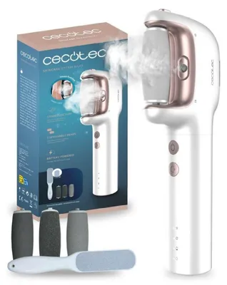 Zdjęcie produktu dla Elektryczny pilnik do stóp Cecotec SkinCare Steam Silky z funkcją parową, akumulatorem, 3 nakładkami, wodoodpornością IPX7 i 3...