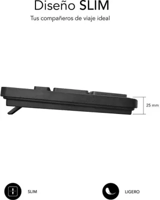 Produktbild von Subblim Business Slim Silent Keyboard / Schwarz