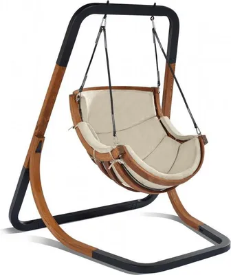 Produktbild von Schaukelsessel Hängesessel Gartensessel Bezug beige - (3667)