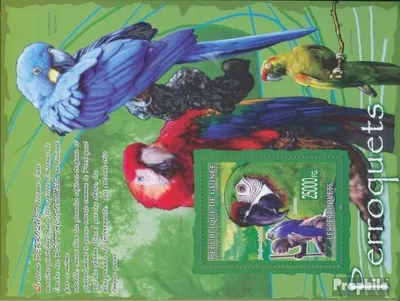 Produktbild von Briefmarken Guinea 2008 Mi Block 1522 (kompl. Ausgabe) postfrisch Papageien & John James Audubon