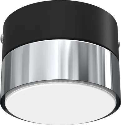 Immagine prodotto di Lampada Da Soffitto Per Soggiorno A Led Loft Gx53 Nero E Cromo