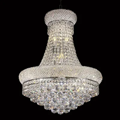 Zdjęcie produktu dla Clayre & Eef Żyrandol Ø 53 x 66 cm, przezroczysty metal